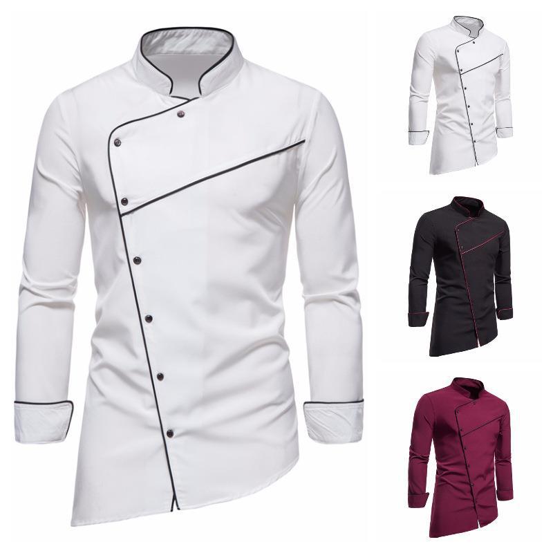 Men's chef jacket with elegant contrasts and high-quality workmanship Ivyshape