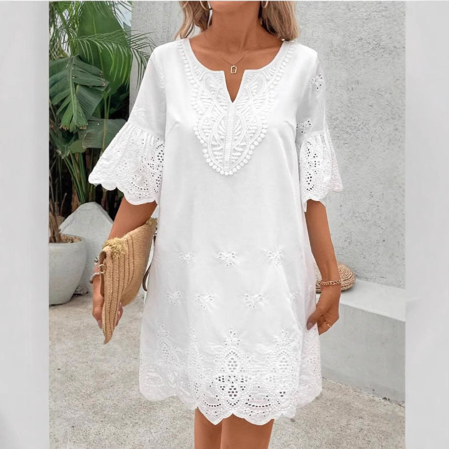 Women's Loose and Elegant Blouse Dress Ivyshape