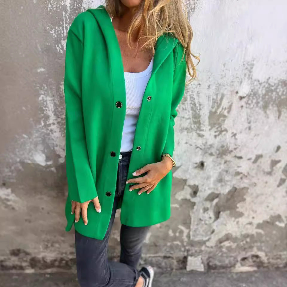Women's fashionable long blazer Ivyshape