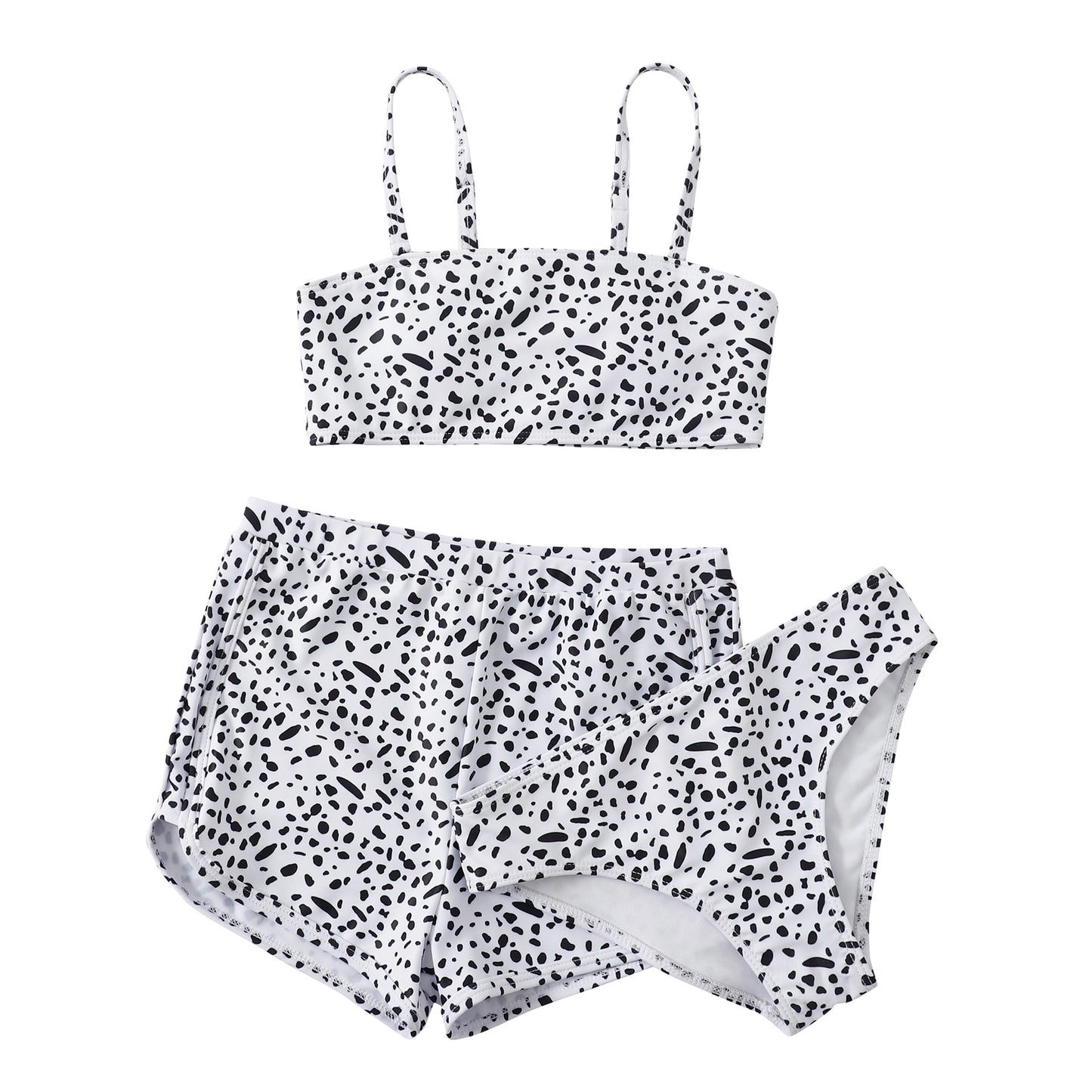 Women's bikini set with floral sunflower design and high-cut waist Ivyshape