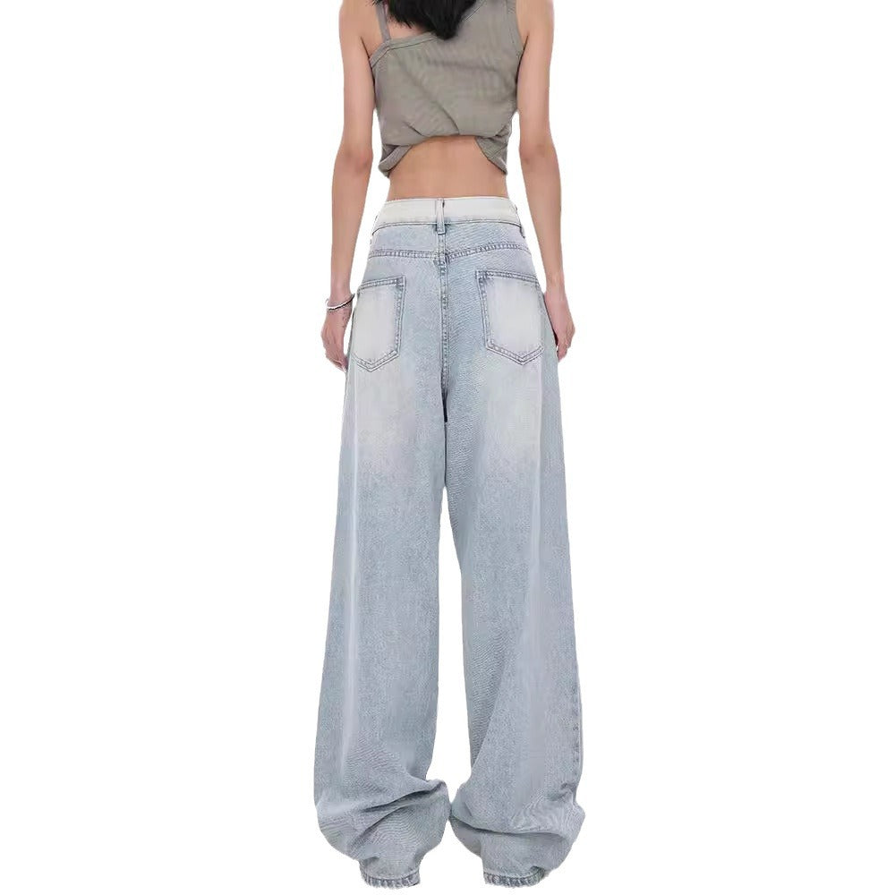 Women Baggy Jeans with High Waist and Casual Fit Ivyshape