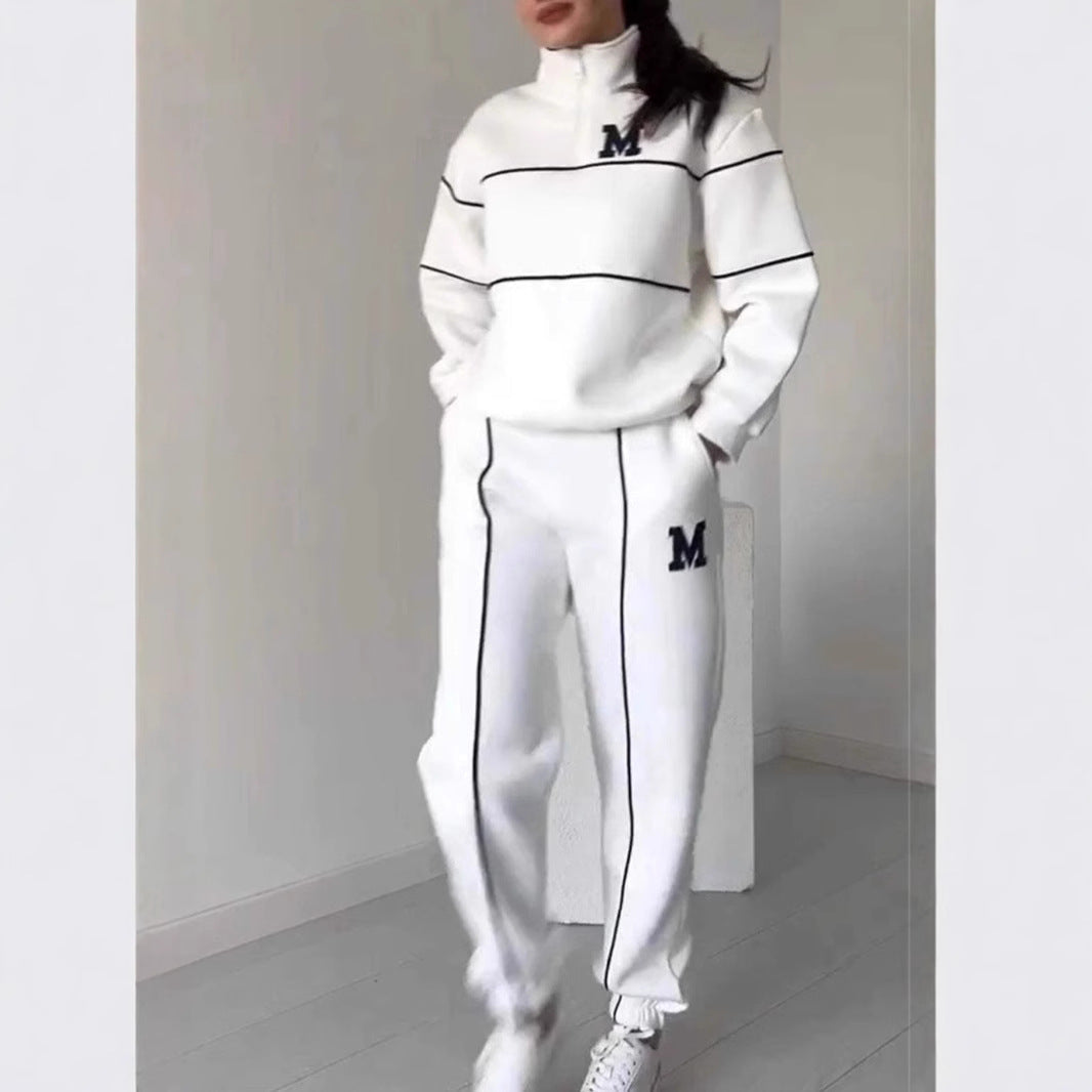 Ivyshape | Sweatshirt Long Pants Sportswear Set