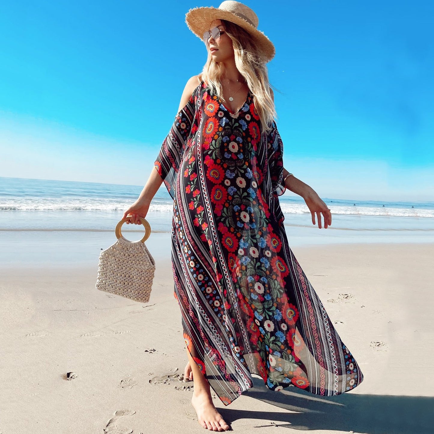 Women's summer dress in boho style Ivyshape