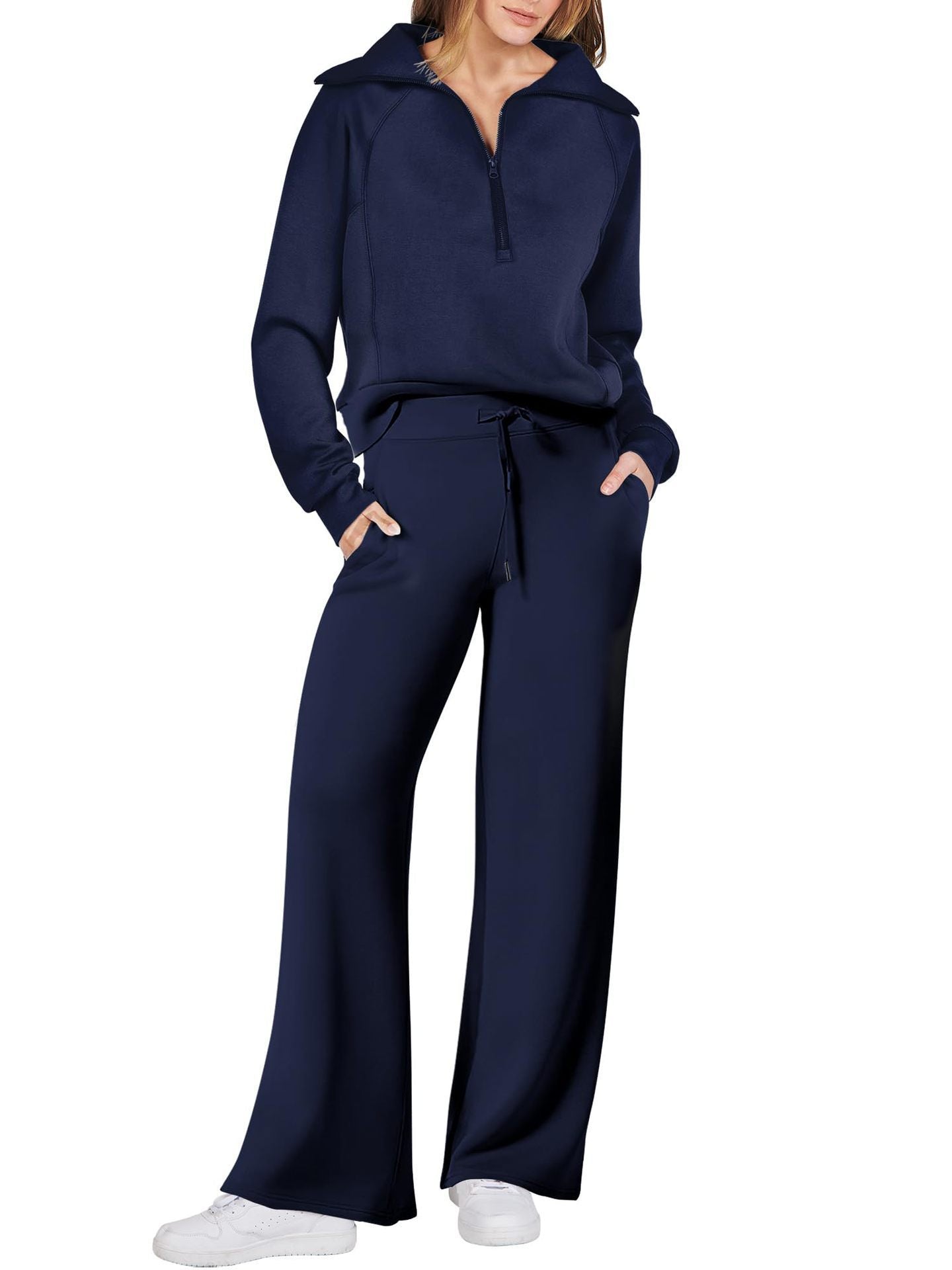 Women's leisure suit with high-quality zipper and comfortable fit Ivyshape