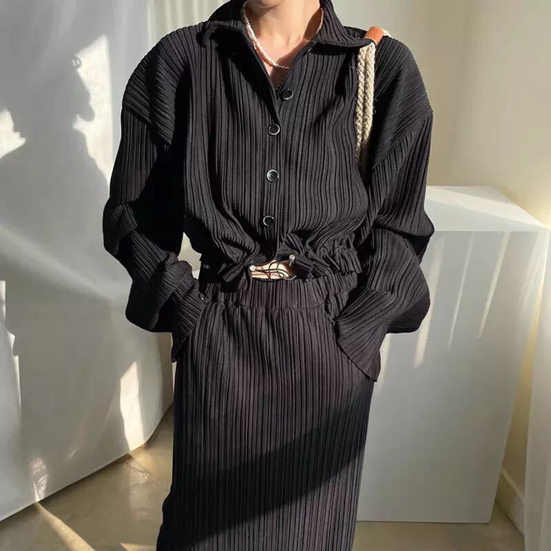 Ladies elegant and modern shirt dress Ivyshape