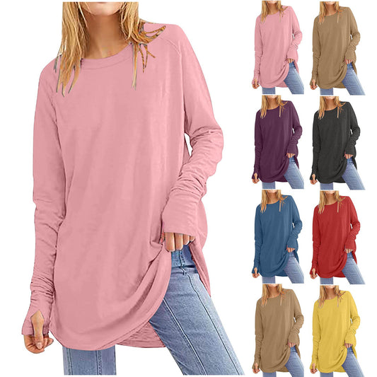 IvyShape | Lightweight Round Neck Sweater for Women