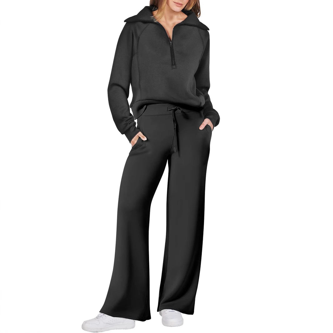 Women's leisure suit with high-quality zipper and comfortable fit Ivyshape
