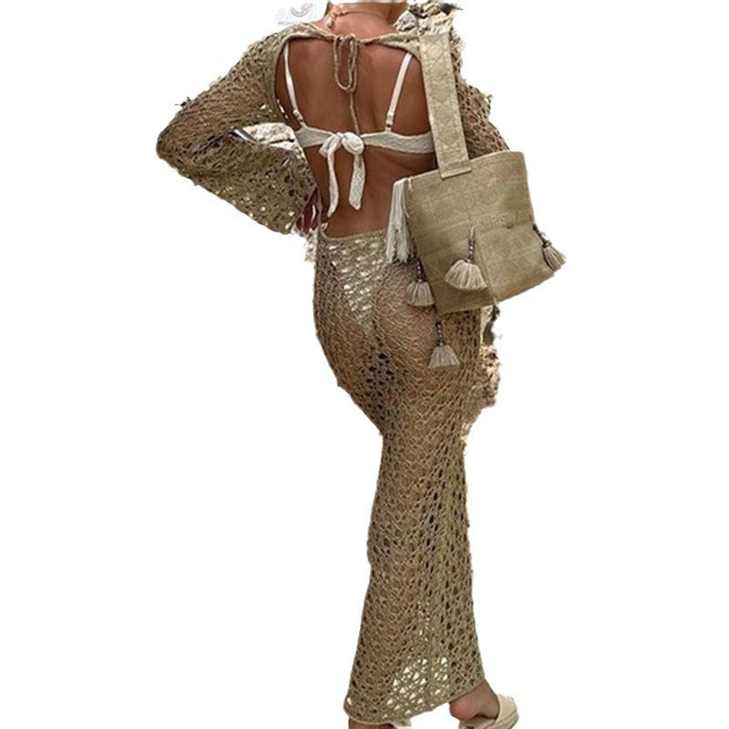 Women’s knitted dress in Boho style Ivyshape