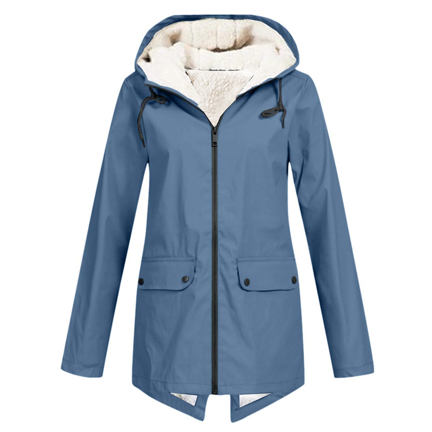 Women's jacket with adjustable hood collar Ivyshape