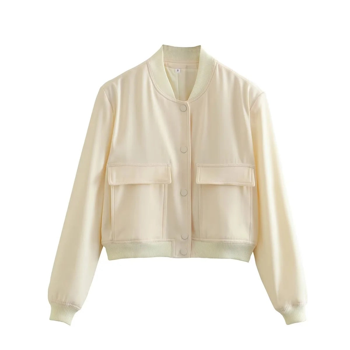 Women's sporty bomber jacket with padded lining and practical pockets Ivyshape