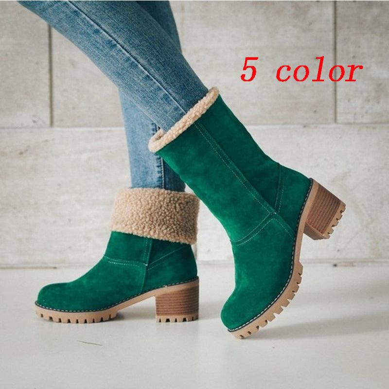 Ladies ankle boots with warm lining and non-slip sole Ivyshape