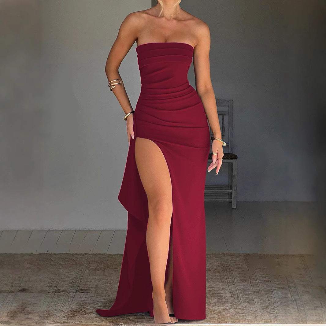 IvyShape | Sexy Backless High Slit Summer Long Dress