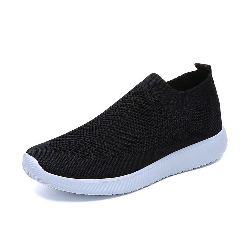 Women's Breathable Slip-On Sports Shoes with Elastic Upper Ivyshape