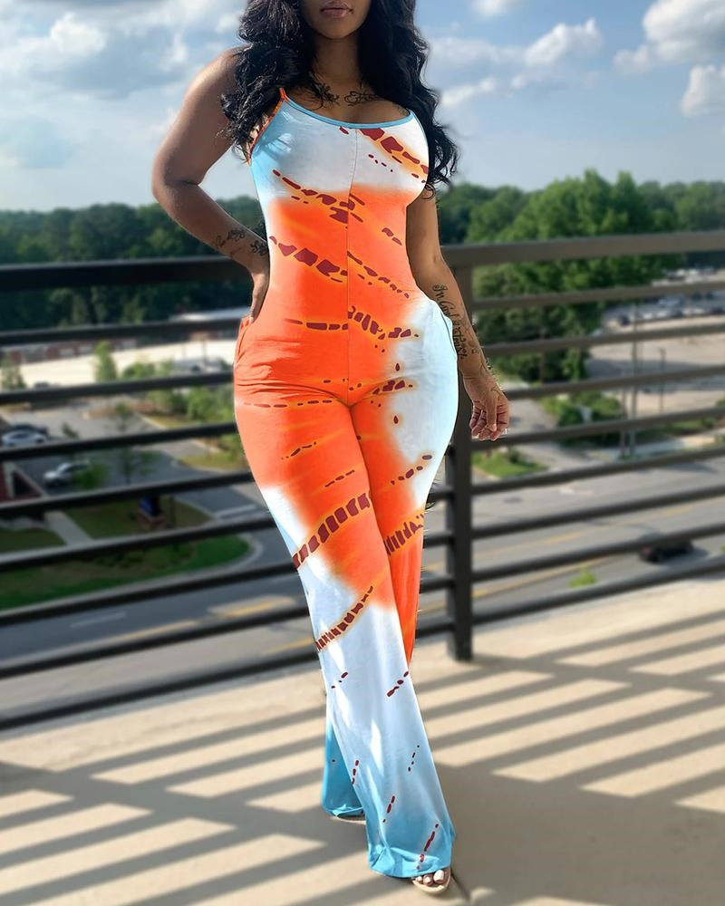 Women's jumpsuit in modern striped look Ivyshape