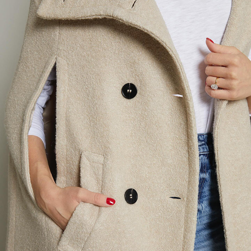 Women Fashion Overshirt with high-quality wool material and stylish cut Ivyshape