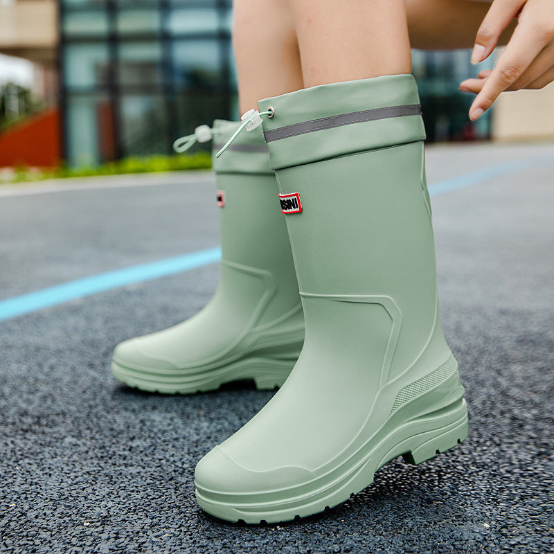 Women’s Functional Rubber Boots with Reinforced Ankle Protection and Slip-Resistant Sole IvyShape