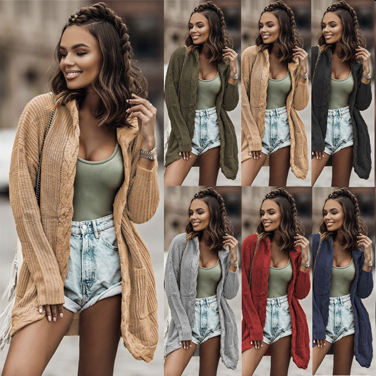 Women's cardigan with open sides and extra long sleeves Ivyshape