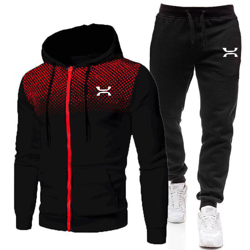 Men's tracksuit with breathable hoodie and comfortable jogging pants Ivyshape