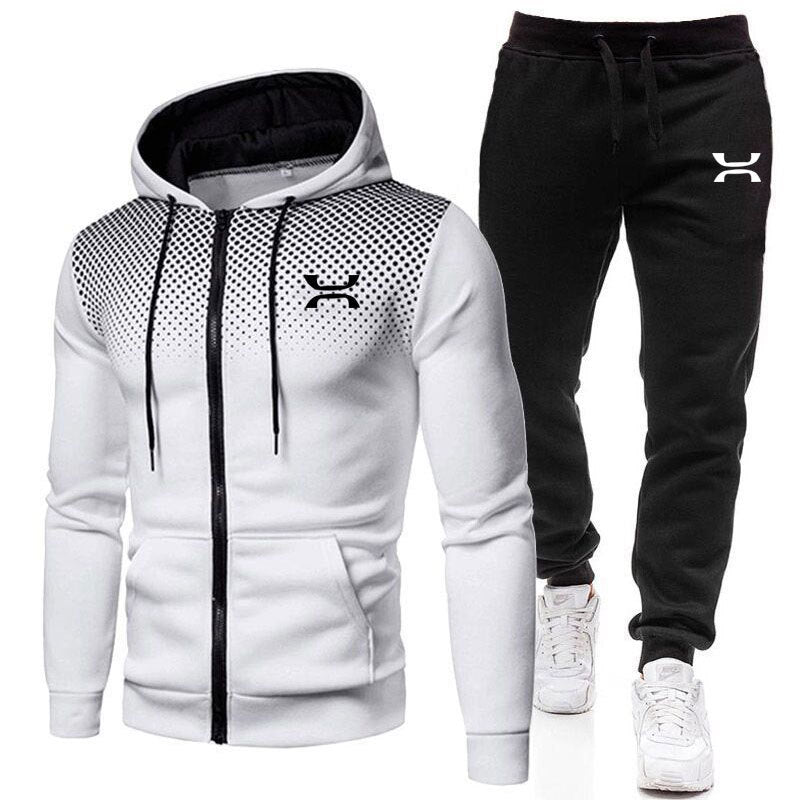 Men's tracksuit with breathable hoodie and comfortable jogging pants Ivyshape