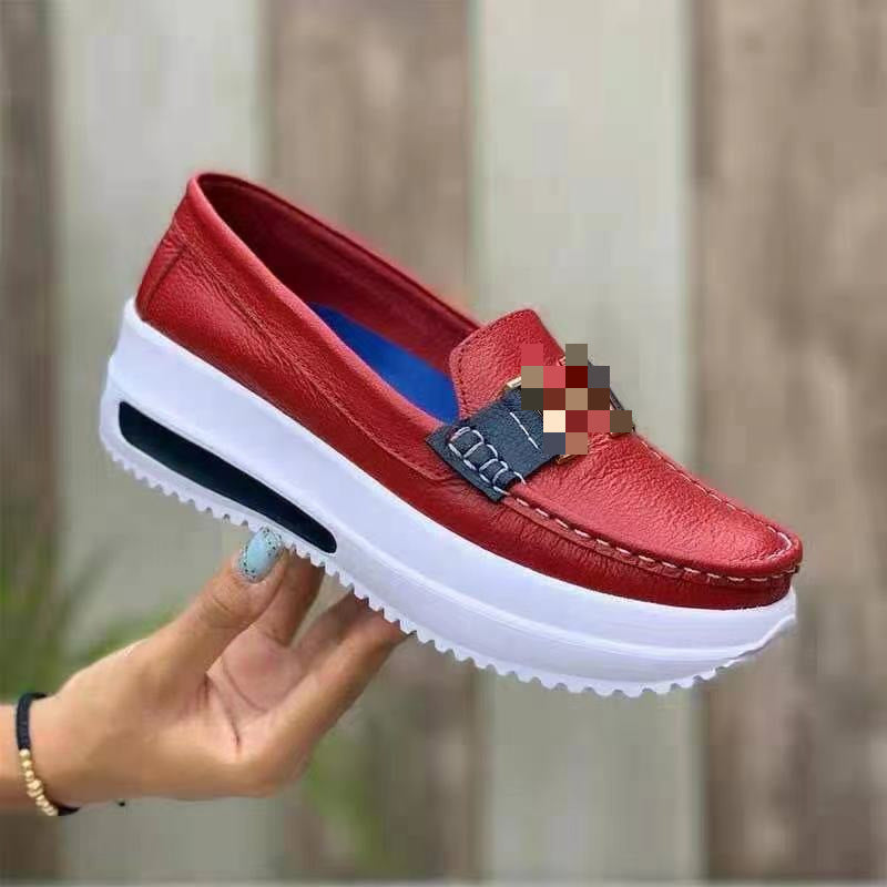 Women Slip-On Casual Shoes with cushioning platform sole and stylish accents Ivyshape