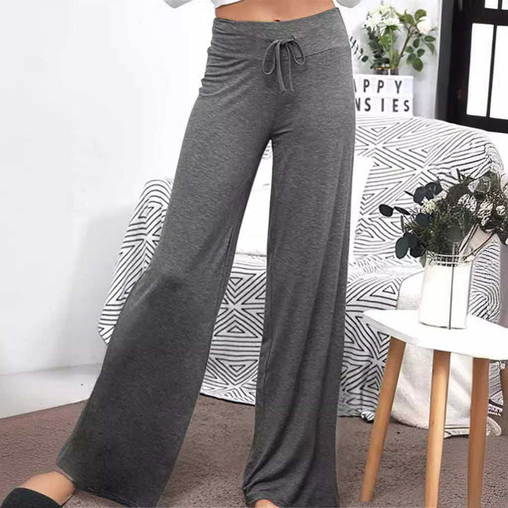 Women’s loose fitting leisure pants with drawstring Ivyshape