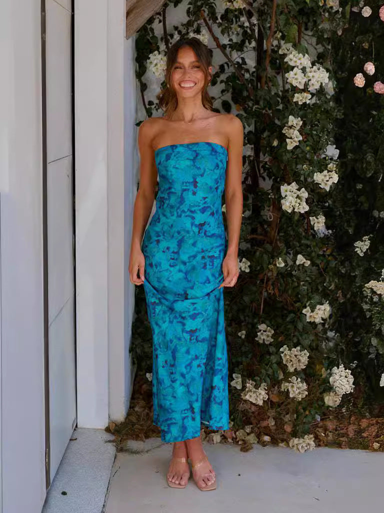 Women Elegant Strapless Evening Dress Ivyshape