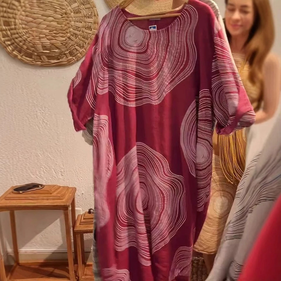 Women Artistic Patterned Shift Dress Ivyshape