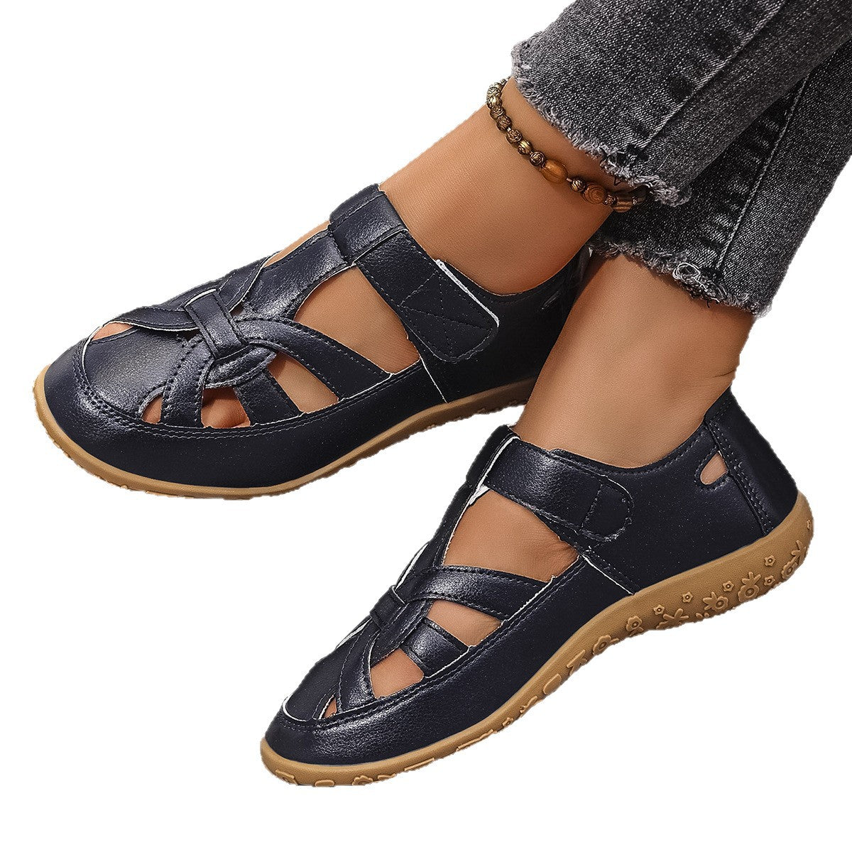 Women's casual shoes with adjustable strap design and non-slip sole Ivyshape