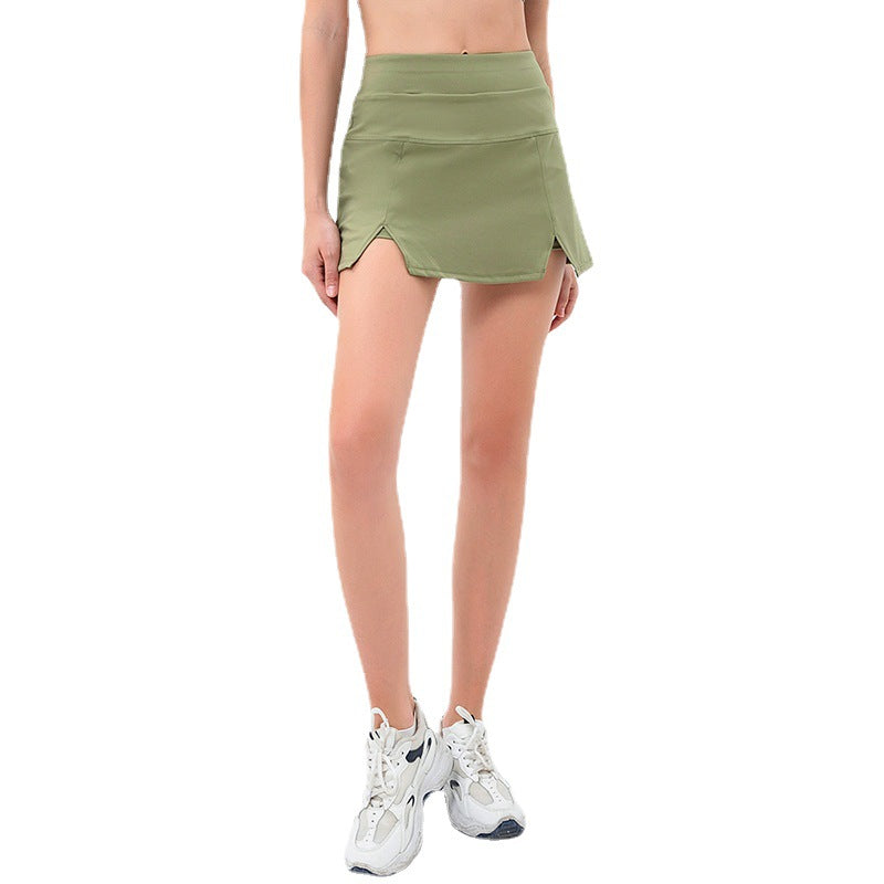 Women's Sporty Tennis Skirt with Side Slit Ivyshape