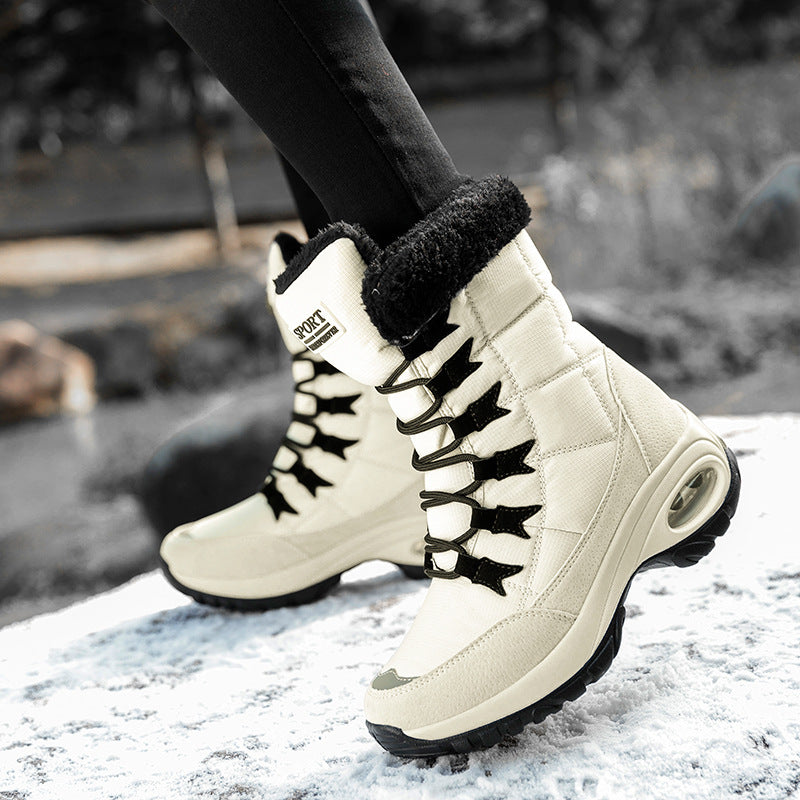 Women’s Winter Trekking Boots with Insulating and Non-Slip Sole Construction Ivyshape