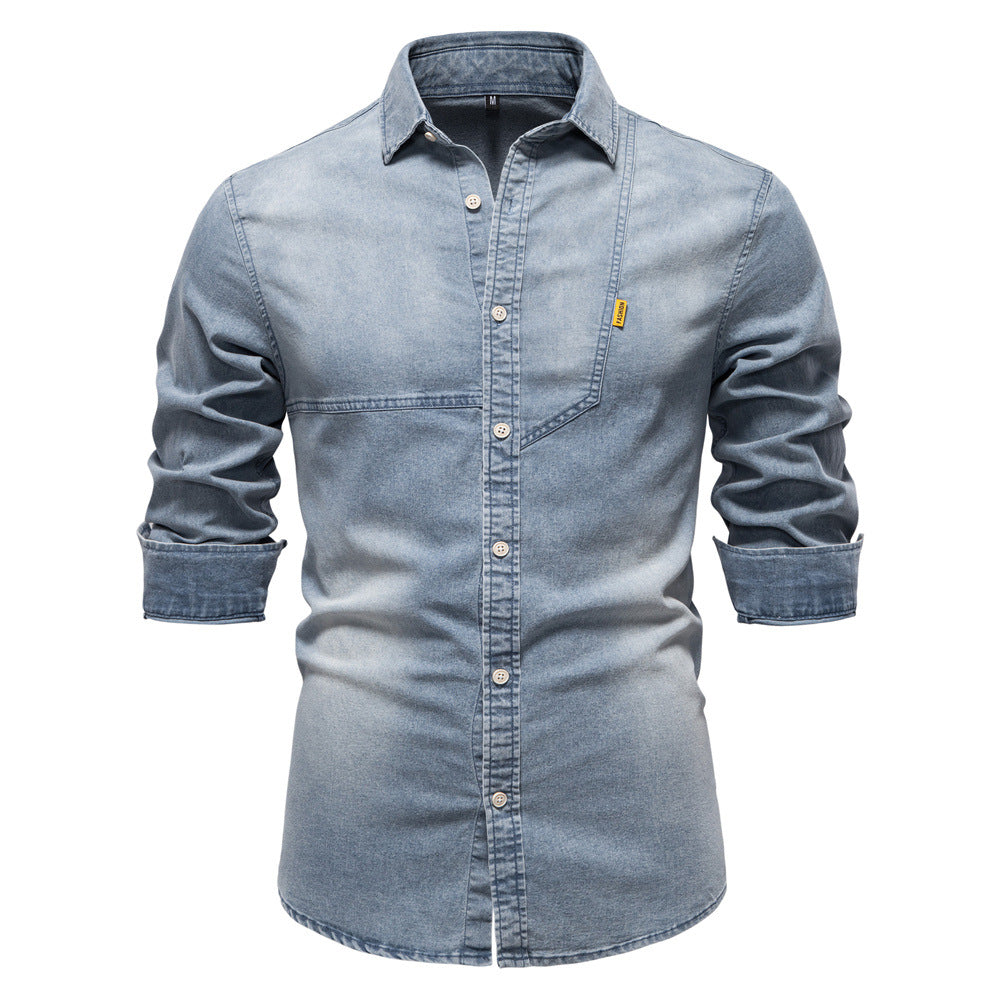 Men's Denim Shirt Ivyshape