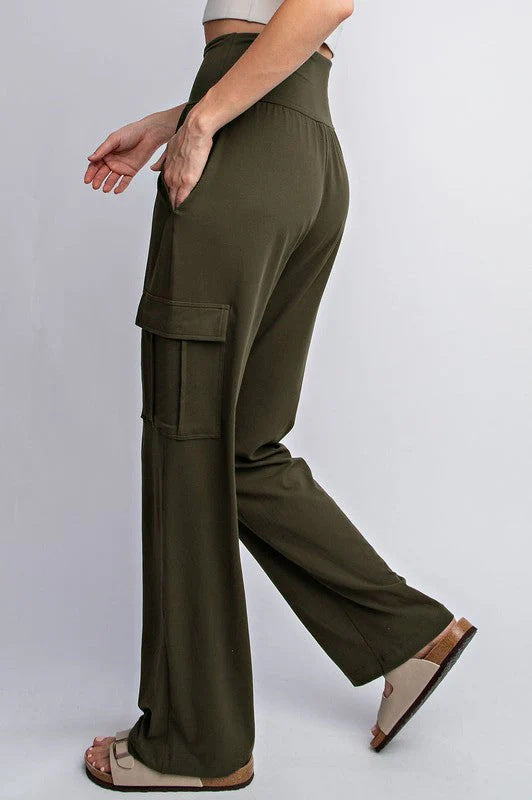 High-waisted cargo pants for women Ivyshape