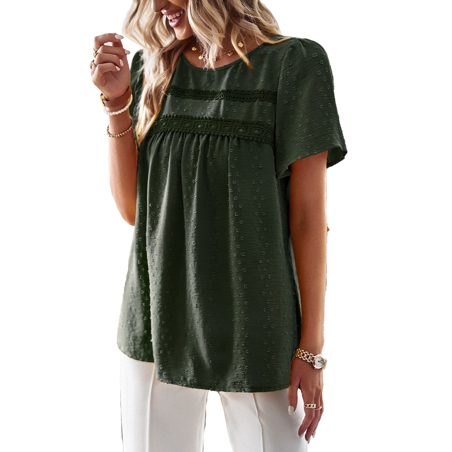 IvyShape | Loose Solid Color Women's Shirt