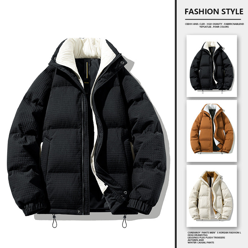 Women's quilted puffer jacket with insulating interior and side zip pockets Ivyshape