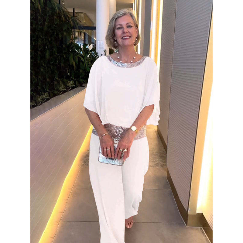 Ladies Elegant Evening Jumpsuit Ivyshape