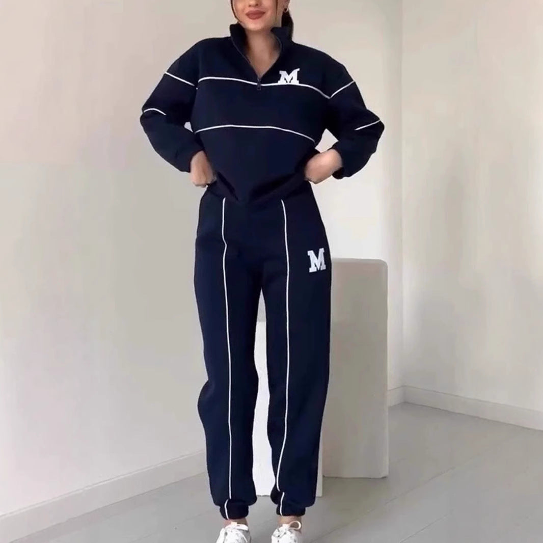 Ivyshape | Sweatshirt Long Pants Sportswear Set