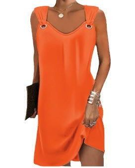 Women's casual dress with unusual strap design Ivyshape