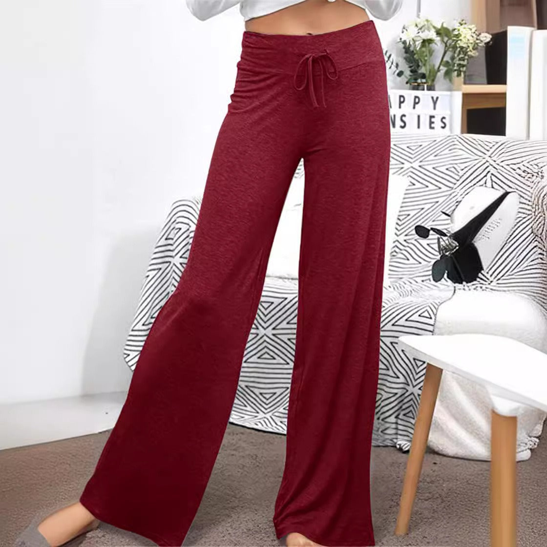 Women’s loose fitting leisure pants with drawstring Ivyshape