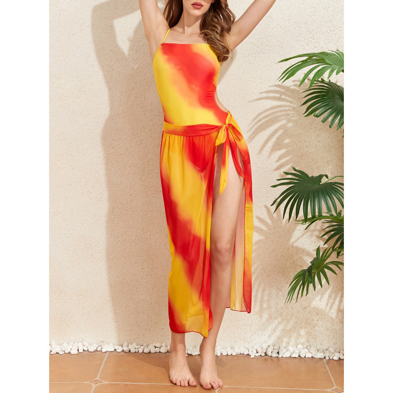 Women’s swimsuit with fashionable cover-up Ivyshape