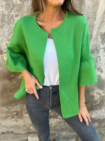 Ladies Stylish Cardigan with Wide Sleeve Ivyshape