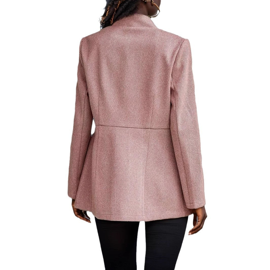 Women Elegant structured blazer jacket Ivyshape