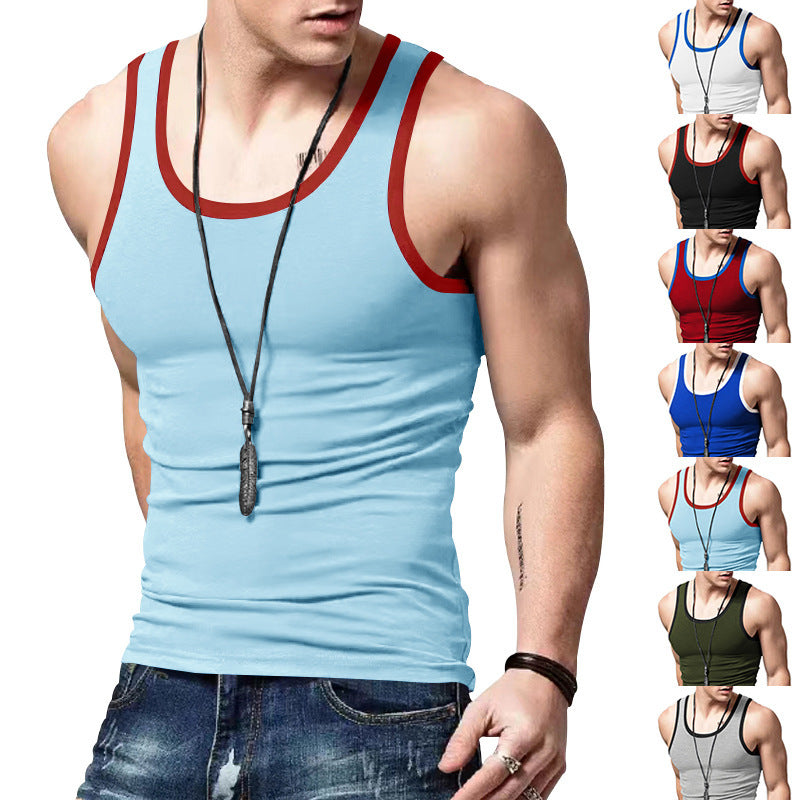 Men's Athletic Sleeveless Tank Top made of Breathable Material Ivyshape