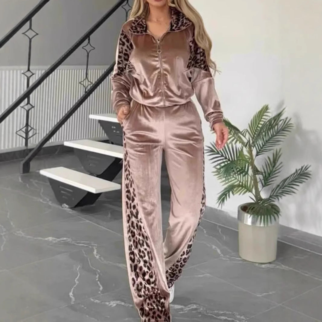 Ivyshape | Leopard Pattern House Suit