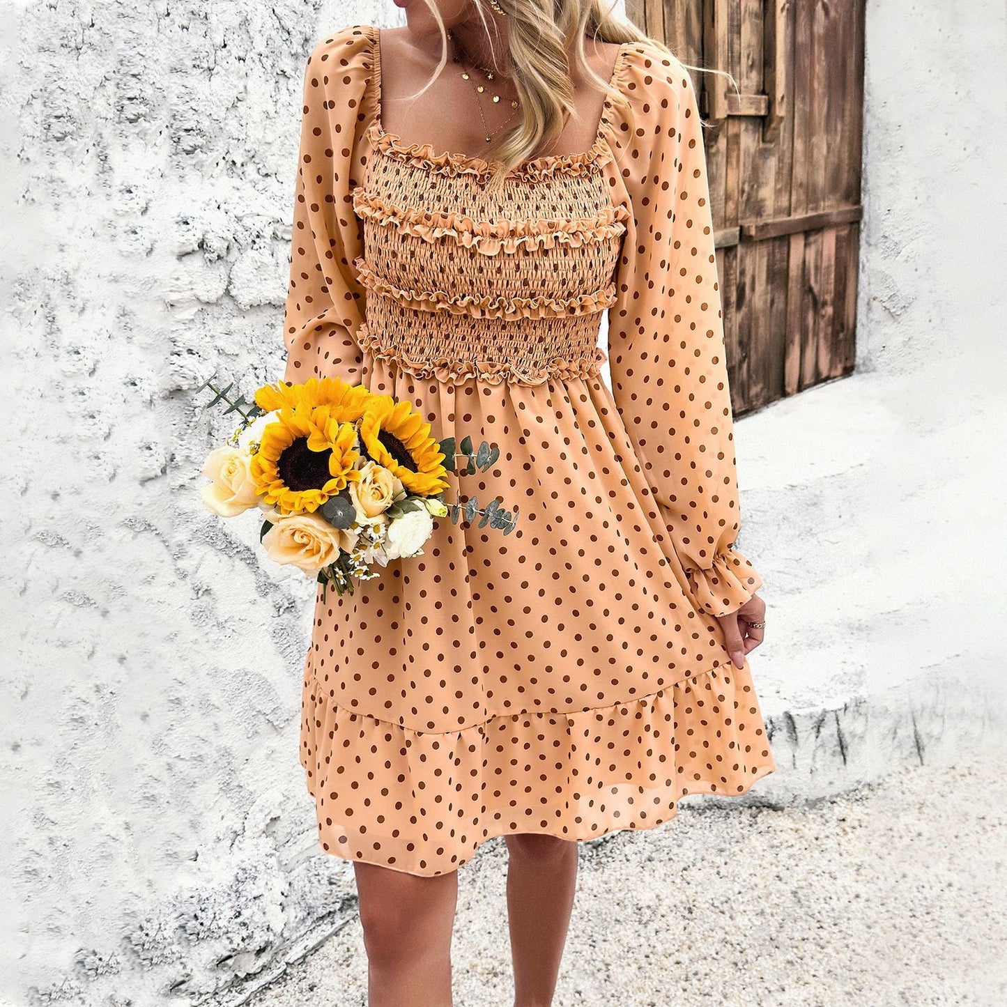 Ivyshape | Temperament Polka Dot Dress