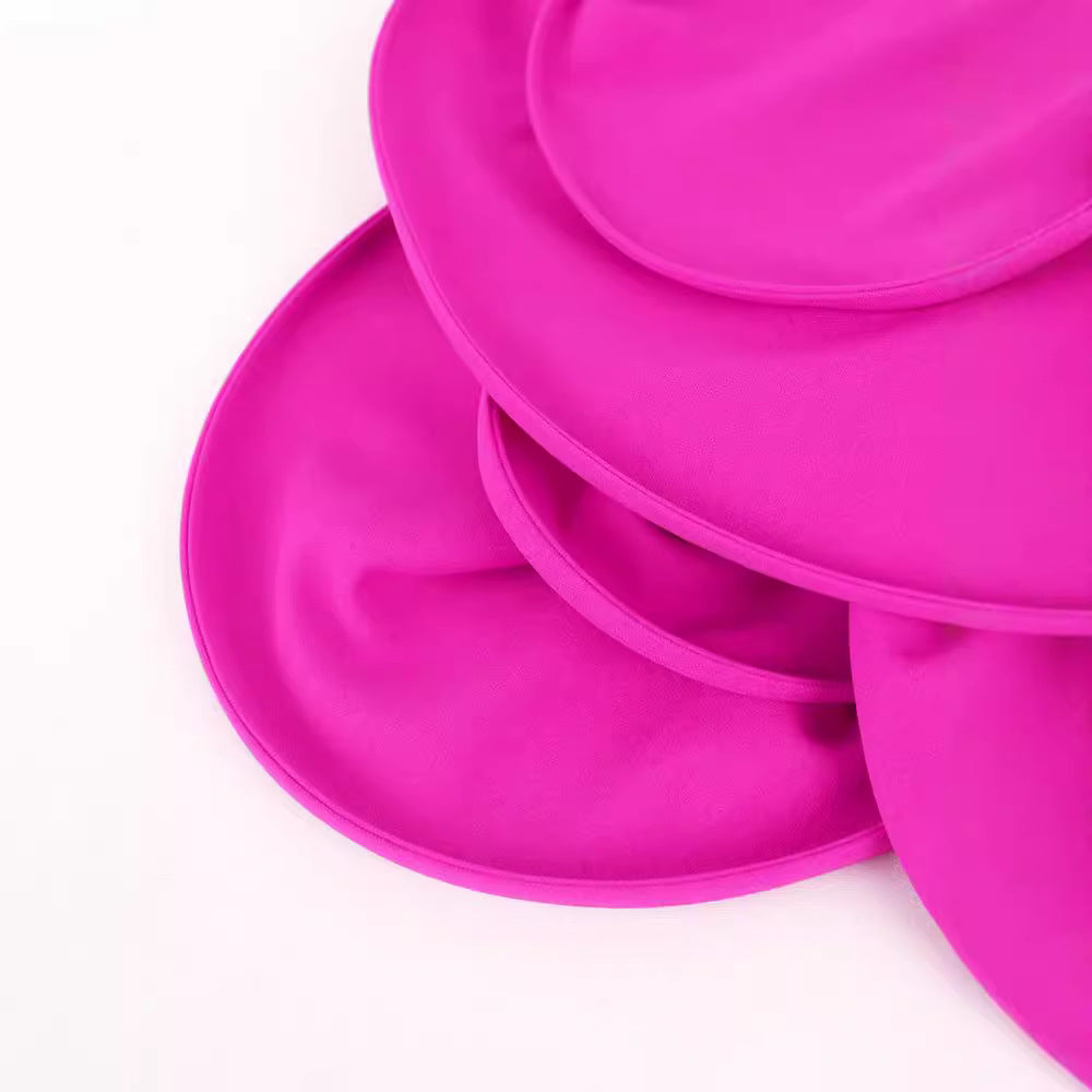 Women Figure-hugging Dress with Off-shoulder Puffed Sleeves and Voluminous Hem Ivyshape