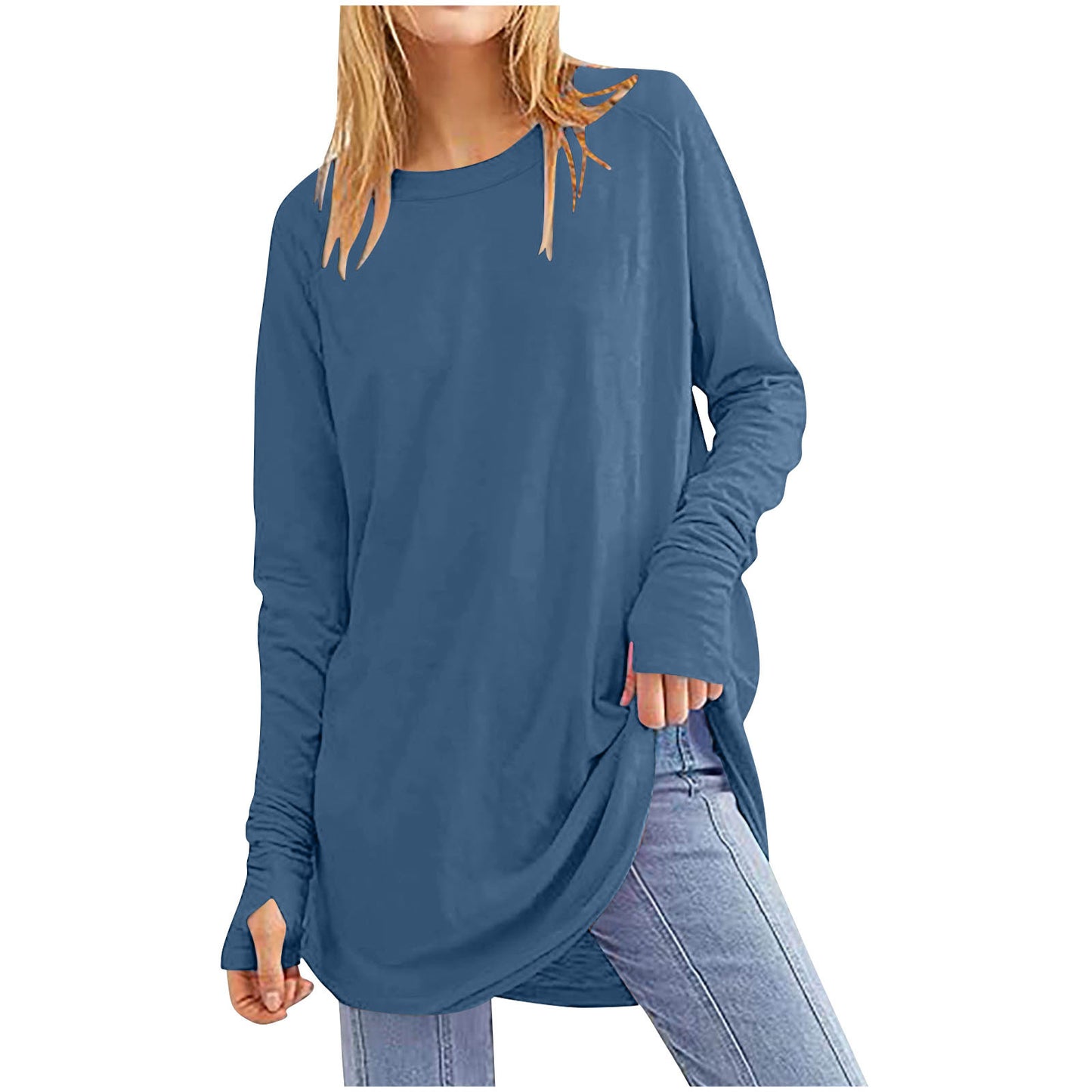 IvyShape | Lightweight Round Neck Sweater for Women