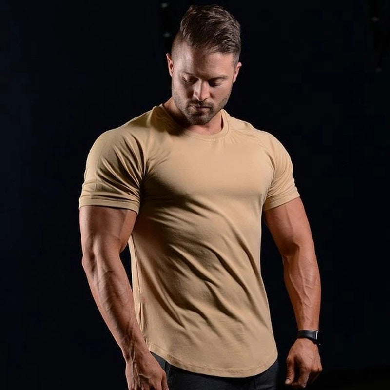 Men's Slim-Fit T-Shirt made of breathable cotton blend Ivyshape