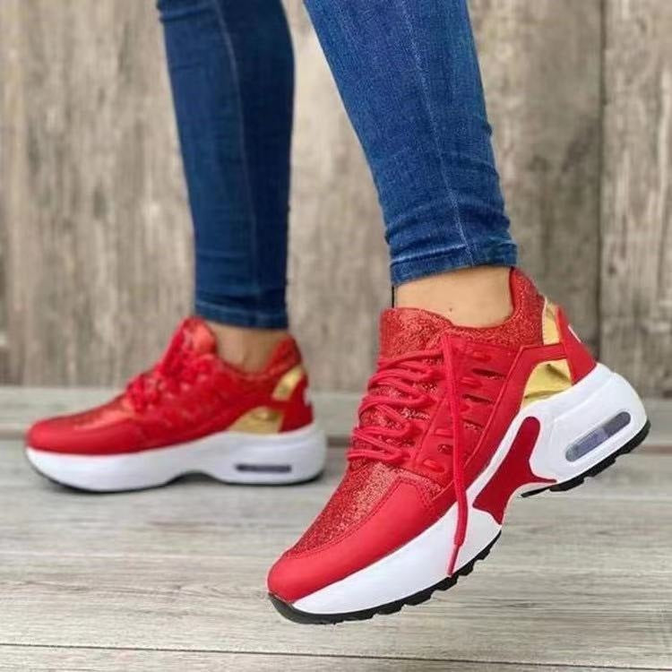 Women's Sporty Air Max Sneakers with Breathable Surface Structure Ivyshape