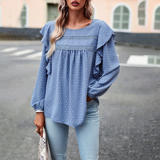 IvyShape | Elegant Casual Long Sleeve Top