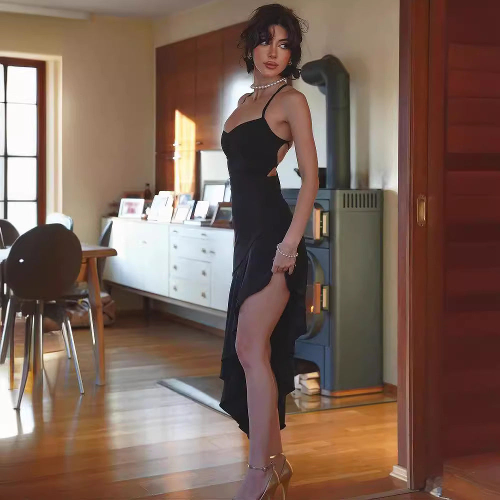 Women Figure-hugging Maxi Dress with Elegant Gathering Elements Ivyshape